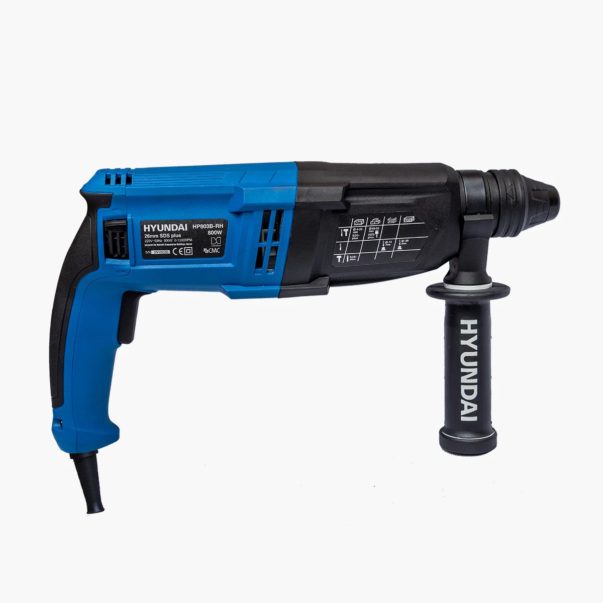 Hyundai Rotary Hammer 800W (HP803B-RH) - Image 3